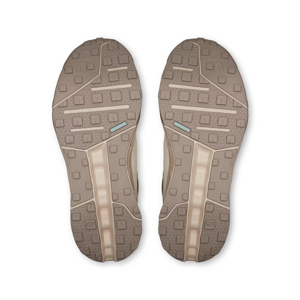 On Running Women's Athletic Shoes in Cream and Tan - Picture 4 of 6